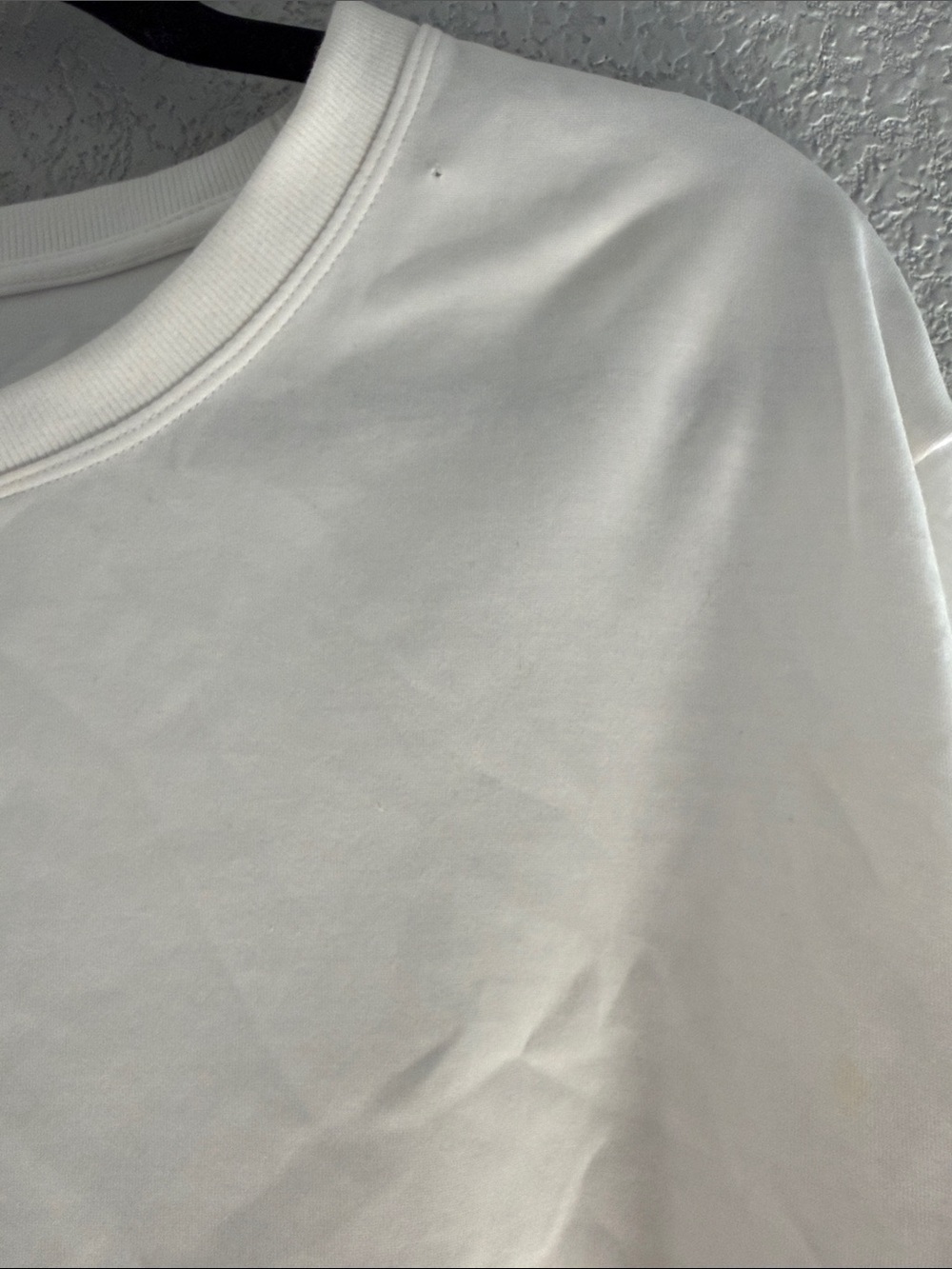 Athleta White Crewneck Pullover Tee - Picture 4 of 8